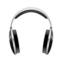 Vector Headphones in aqua style