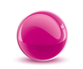 3d vector purple sphere