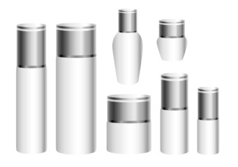 set of skin care cosmetics
