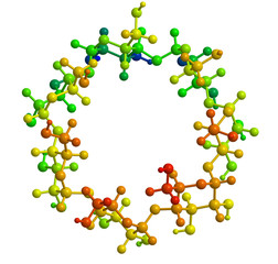 3d model of molecular structure