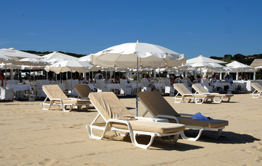 Fototapeta na wymiar Prywatna plaża