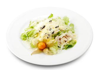 Caesar Salad Isolated on White Background