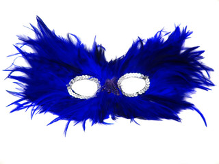 blue  isolated masquerade mask great for halloween