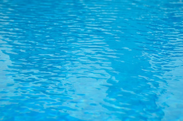 Fototapeta na wymiar Blue water in pool