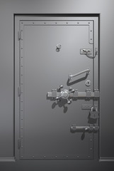 Secure metallic door