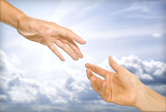 the helping hand (cooperativeness concept image)