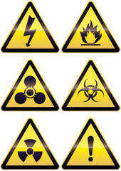 Panneaux métal de danger (détouré)