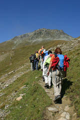 Fototapeta premium Wandergruppe