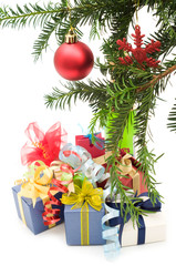 christmas decoration on white background