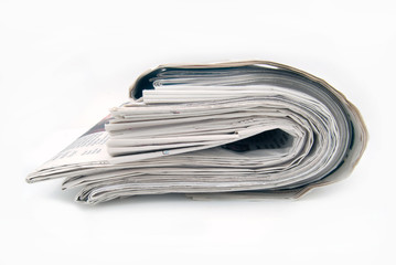 folded over