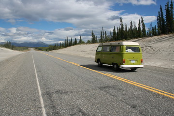 Alaska Highway im Yukon Territory nahe Whitehorse - Kanada