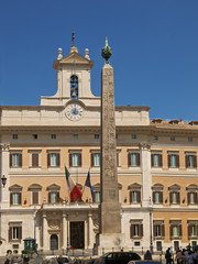 Fototapeta na wymiar bestimmungsort rom, obelisk, Piazza Montecitorio
