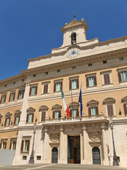 Fototapeta na wymiar bestimmungsort rom, palazzo montecitorio