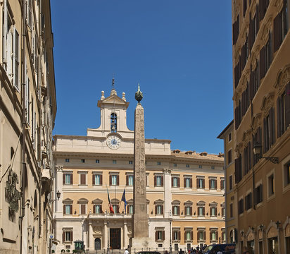 bestimmungsort rom, obelisk, piazza montecitorio