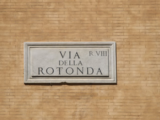 strassen von rom, italien, via della rotonda