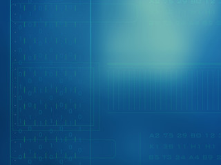 Technology background abstract with binary code.