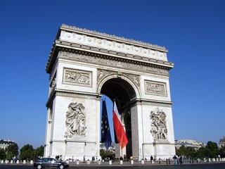 Fototapeta na wymiar Place de l'Arc de Triomphe, Paryż