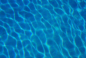 blue water surface with ripples
