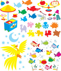 Simple objects for kindergarten