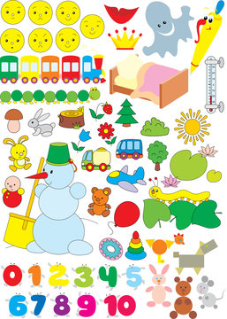 Simple objects for kindergarten