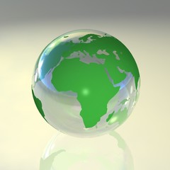 green 3d earth
