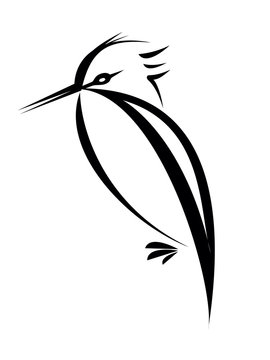 recommend clip art: bird silhouette isolated on white background