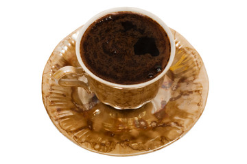 mug from coffee on a white background