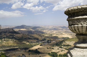 panorama d'Enna, Sicile