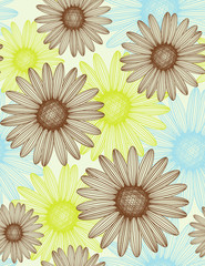 Flowers. Seamless background.