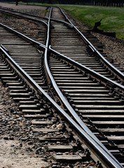 Railway tracks with junctions