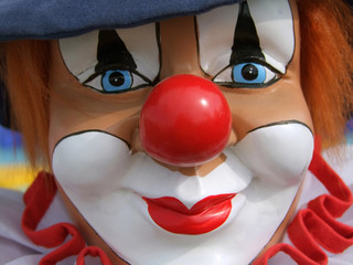 Detail einer Clownpuppe