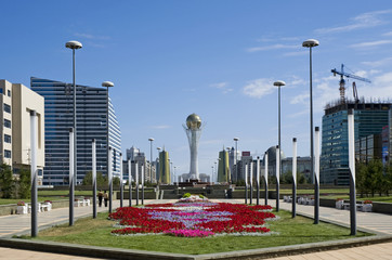 newly build central part of the town Astana