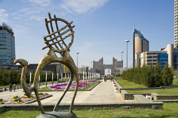 Avenue of Republik in Astana