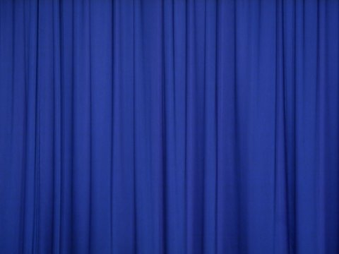 Blauer B&uuml;hnenvorhang