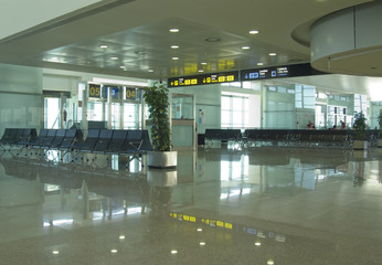 Sala de embarque de un aeropuerto