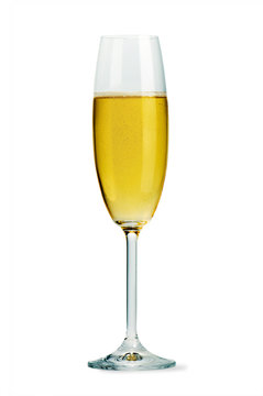 Isolated champagne flute