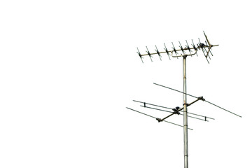 TV Aerial on White Background
