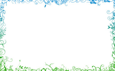 cornice, fiori e rami - sfondo © Giovanni M. Tamponi