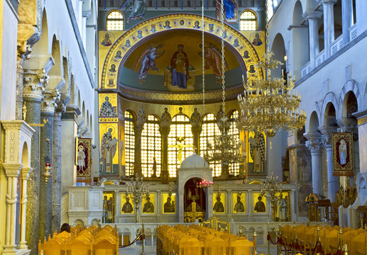 Greek Orthodox Church Interior, Saint Dimitrios Of Thessaloniki