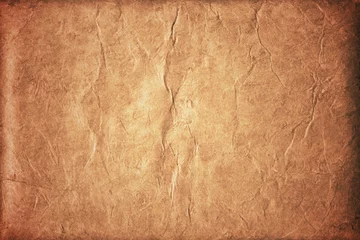 Wall murals Leather old brown crumpled background