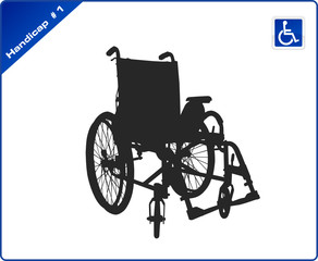 Fototapeta na wymiar fauteuil handicap 1