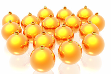 christmas decoration on the white background.