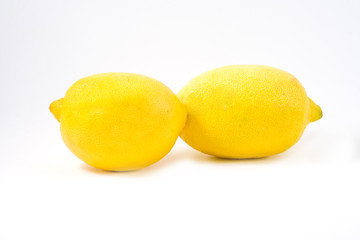 Lemons isolated on white background