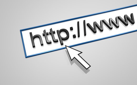 Web Address http on background