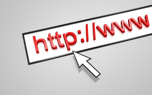 Web Address http on background