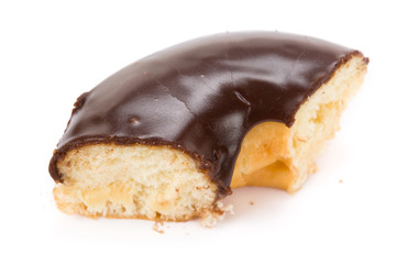 Donut with white background close up shot