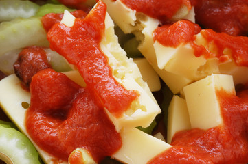 Peperoni porri e formaggio - Contorni Trentino Alto Adige