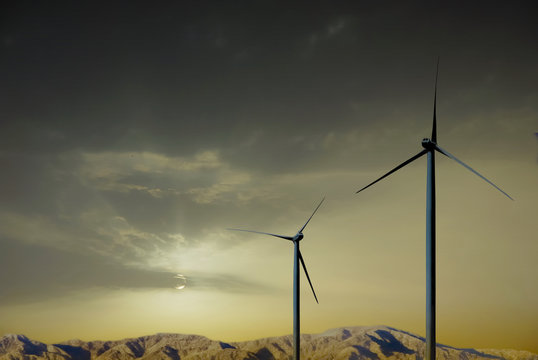 eoliennes du soir
