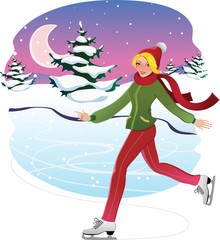 Skating Woman