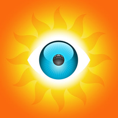 Vector Sunny Eye Symbol